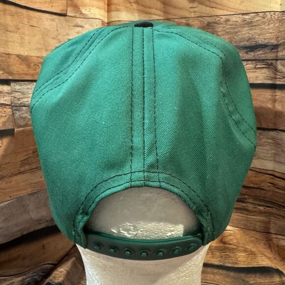 Vintage John Deere Dealer Hat Cap Green Snapback Thompson Implement Olton TX USA - Picture 3 of 7